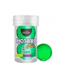 Лубрикант на силиконовой основе Hot Ball Plus с покалывающим эффектом (2 шарика по 3 гр.) - HotFlowers - купить с доставкой в Нефтекамске