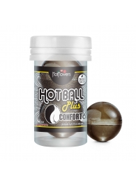 Анальный лубрикант на масляной основе Hot Ball Plus Conforto (2 шарика по 3 гр.) - HotFlowers - купить с доставкой в Нефтекамске