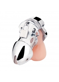 Клетка на пенис из металла Obedience Cock Cage - BlueLine - купить с доставкой в Нефтекамске