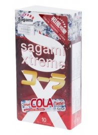 Ароматизированные презервативы Sagami Xtreme COLA - 10 шт. - Sagami - купить с доставкой в Нефтекамске