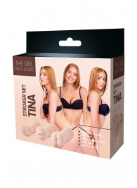 Набор из 3 мастурбаторов The Girl Next Door Tina - Dream Toys - в Нефтекамске купить с доставкой