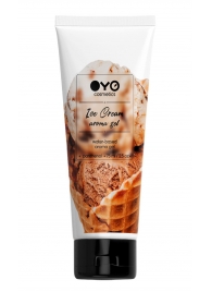 Лубрикант на водной основе OYO Aroma Gel Ice Cream с ароматом пломбира - 75 мл. - OYO - купить с доставкой в Нефтекамске