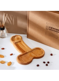 Деревянное блюдо для подачи в форме члена (32,5 х 20 х 1,7 см) - Сима-Ленд - купить с доставкой в Нефтекамске