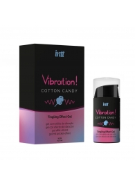 Жидкий вибратор Vibration Cotton Candy с ароматом сахарной ваты - 15 мл. - INTT - купить с доставкой в Нефтекамске