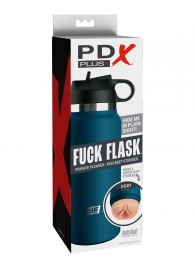 Мастурбатор-вагина в синей колбе F*ck Flask - Pipedream - в Нефтекамске купить с доставкой