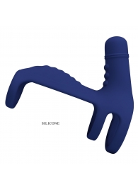 Синяя вибронасадка на пенис Vibrating Penis Sling - Baile - в Нефтекамске купить с доставкой
