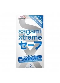 Презервативы Sagami Xtreme Ultrasafe с двойным количеством смазки - 10 шт. - Sagami - купить с доставкой в Нефтекамске