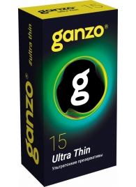 Прозрачные ультратонкие презервативы Ganzo Ultra thin - 15 шт. - Ganzo - купить с доставкой в Нефтекамске