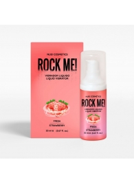 Жидкий вибратор Nuei Rock Me! с ароматом клубники - 20 мл. - Nuei cosmetics - купить с доставкой в Нефтекамске