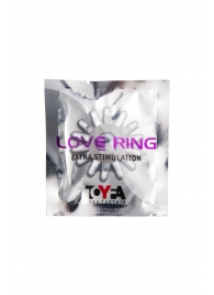 Прозрачное гелевое эрекционное кольцо с шипиками - Toyfa Basic - в Нефтекамске купить с доставкой