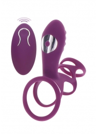 Фиолетовая эрекционная вибронасадка Halo Halo C-Ring Sleeve - Toy Joy - в Нефтекамске купить с доставкой