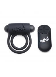 Черное эрекционное виброкольцо 28X Remote Control Vibrating Cock Ring   Bullet - XR Brands - в Нефтекамске купить с доставкой