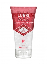 Интимный гель-смазка на водной основе Lubrimax Magic Strawberry - 75 мл. - ИнтелБИО - купить с доставкой в Нефтекамске