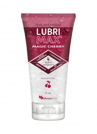 Интимный гель-смазка на водной основе Lubrimax Magic Cherry - 75 мл. - ИнтелБИО - купить с доставкой в Нефтекамске