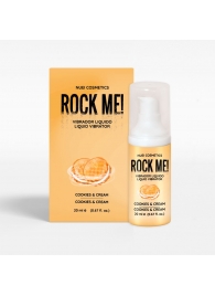 Жидкий вибратор Nuei Rock Me! с ароматом печенья и сливок - 20 мл. - Nuei cosmetics - купить с доставкой в Нефтекамске