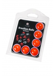 Набор из 6 шариков с массажным маслом Brazilian Balls с ароматом ягод - Secret Play - купить с доставкой в Нефтекамске