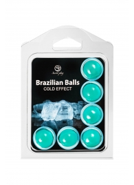 Набор из 6 шариков с массажным маслом Brazilian Balls с охлаждающим эффектом - Secret Play - купить с доставкой в Нефтекамске