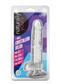 Прозрачный фаллоимитатор 7 Inch Crystalline Dildo - 17,7 см. - Blush Novelties