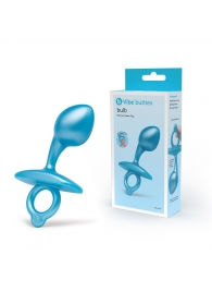 Голубая анальная пробка для массажа простаты Bulb Silicone Prostate Plug - 10,7 см. - b-Vibe - в Нефтекамске купить с доставкой