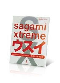 Ультратонкий презерватив Sagami Xtreme SUPERTHIN - 1 шт. - Sagami - купить с доставкой в Нефтекамске