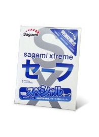 Презерватив Sagami Xtreme Ultrasafe с двойным количеством смазки - 1 шт. - Sagami - купить с доставкой в Нефтекамске