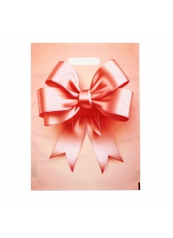 Пакет с принтом в виде банта с вырубной ручкой (30х40 см) - Сима-Ленд - купить с доставкой в Нефтекамске