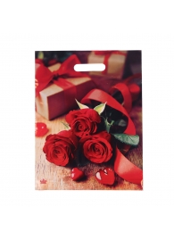 Пакет с принтом в виде роз (31х40 см) - Сима-Ленд - купить с доставкой в Нефтекамске
