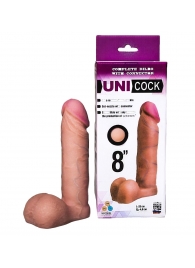 Фаллическая насадка для страпона UNICOCK 8  - 20 см. - LOVETOY (А-Полимер) - купить с доставкой в Нефтекамске