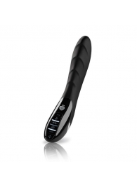 Вибратор с электростимуляцией Sizzling Simon Black Edition - 27 см. - MyStim - купить с доставкой в Нефтекамске