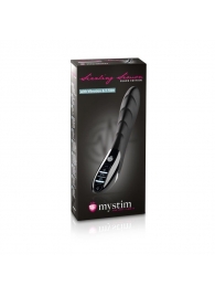 Вибратор с электростимуляцией Sizzling Simon Black Edition - 27 см. - MyStim - купить с доставкой в Нефтекамске
