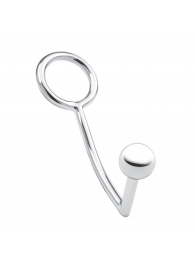 Кольцо на пенис с анальным стимулятором Stainless Steel Anal Hook   Cock Ring - BlueLine - в Нефтекамске купить с доставкой