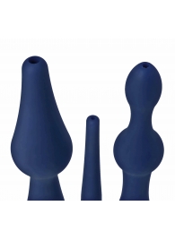 Набор из 3 универсальных насадок для анального душа Universal 3 Piece Silicone Enema Attachment Set - XR Brands - купить с доставкой в Нефтекамске