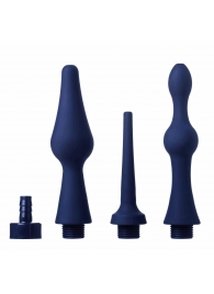 Набор из 3 универсальных насадок для анального душа Universal 3 Piece Silicone Enema Attachment Set - XR Brands - купить с доставкой в Нефтекамске