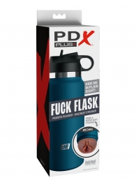 Смуглый мастурбатор-вагина в синей колбе F*ck Flask - Pipedream - в Нефтекамске купить с доставкой