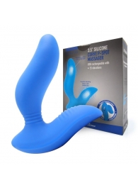 Синий вибромассажер простаты 3,5’’ Curve P-spot Massager - 12 см. - Erokay - в Нефтекамске купить с доставкой