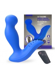 Синий вибромассажер простаты 3,5’’ Remote Control P-spot Massager - 12,5 см. - Erokay - в Нефтекамске купить с доставкой