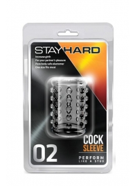 Прозрачная насадка на пенис с шишечками STAY HARD COCK SLEEVE 02 CLEAR - Blush Novelties - в Нефтекамске купить с доставкой