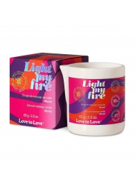Массажная свеча Light My Fire с ароматом моной - 80 мл. - Love to Love - купить с доставкой в Нефтекамске