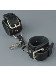Черный кожаный брелок в виде наручников - Sitabella - купить с доставкой в Нефтекамске Черный кожаный брелок в виде наручников - Sitabella - купить с доставкой в Нефтекамске