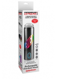 Перезаряжаемый мастурбатор-ротик Extreme Toyz Rechargeable Roto-Bator Mouth - Pipedream - в Нефтекамске купить с доставкой