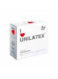 Ультратонкие презервативы Unilatex Ultra Thin - 3 шт. - Unilatex - купить с доставкой в Нефтекамске