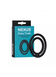 Черное двойное эрекционное кольцо Nexus Enduro Double - Nexus Range - в Нефтекамске купить с доставкой