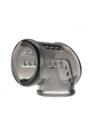 Дымчатая насадка на пенис и мошонку - Baile - в Нефтекамске купить с доставкой