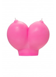 Розовая свеча «Сиськи» - 150 гр. - Pecado - купить с доставкой в Нефтекамске