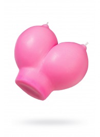 Розовая свеча «Сиськи» - 150 гр. - Pecado - купить с доставкой в Нефтекамске