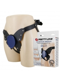 Синие трусики харнесс с платформой Caludio II - Baile - купить с доставкой в Нефтекамске