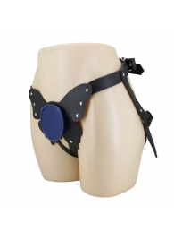 Синие трусики харнесс с платформой Caludio II - Baile - купить с доставкой в Нефтекамске