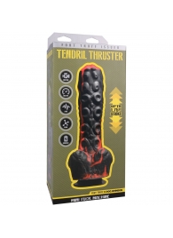 Черно-красная мини-машина на присоске Tendril Thruster - 21,6 см. - Doc Johnson - купить с доставкой в Нефтекамске