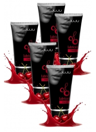 Набор из 5 съедобных лубрикантов JUJU со вкусом вишни - JuJu - купить с доставкой в Нефтекамске Набор из 5 съедобных лубрикантов JUJU со вкусом вишни - JuJu - купить с доставкой в Нефтекамске