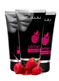 Набор из 3 съедобных лубрикантов JUJU со вкусом малины - JuJu - купить с доставкой в Нефтекамске Набор из 3 съедобных лубрикантов JUJU со вкусом малины - JuJu - купить с доставкой в Нефтекамске
